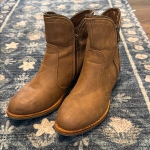 AMERICAN RAG ankle boots TAN real leather